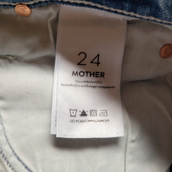 Mother Embroidered Dutchie Chew Shorts - Picture 3 of 8